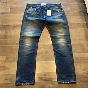 NWT Vintage Blue Straight Jeans with Distinctive Fading